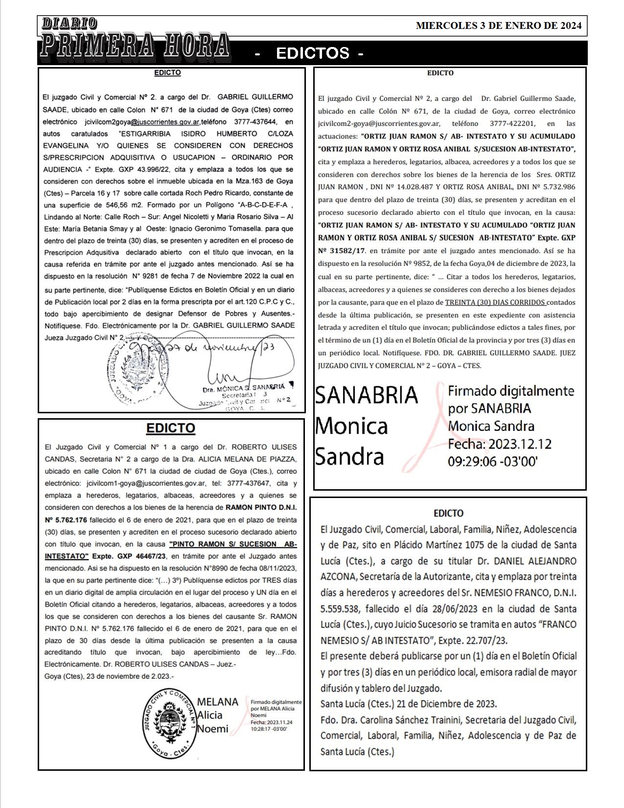 EDICTO 3 DE ENERO 2024 BIS