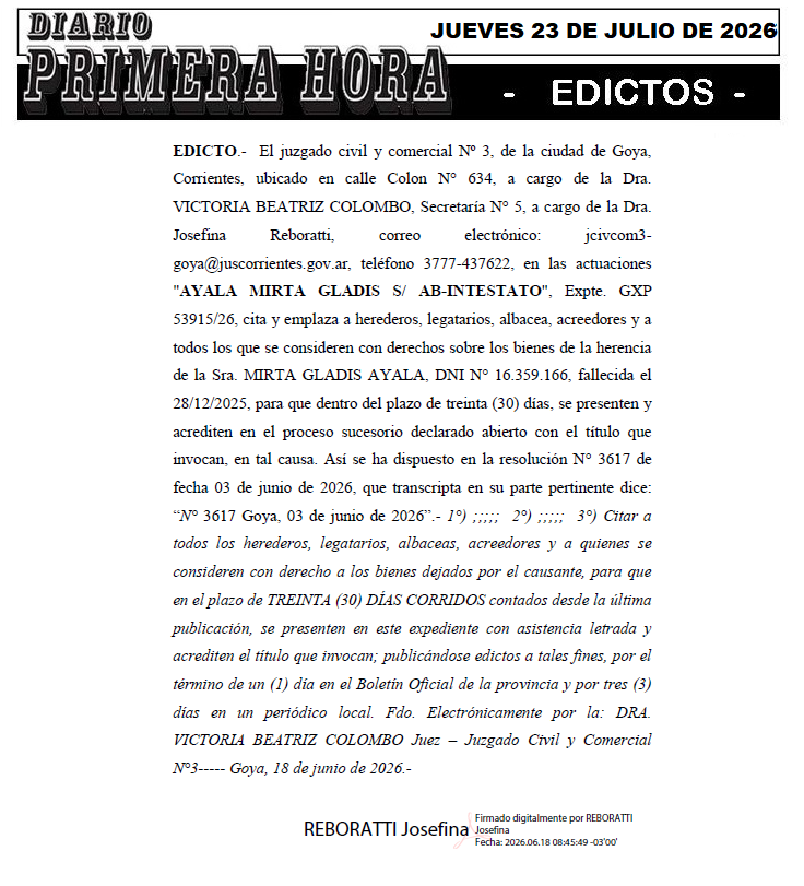EDICTO ARIAAS DIA2