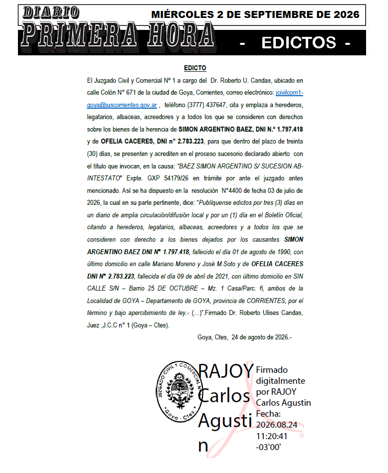 EDICTO ARRIOLA EDICTO DIAS 3
