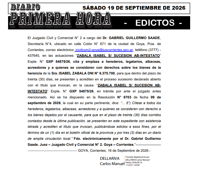 EDICTO DEPIAG DIA 3