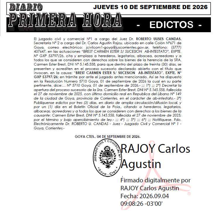 EDICTO DE GAMARRA DIA 3