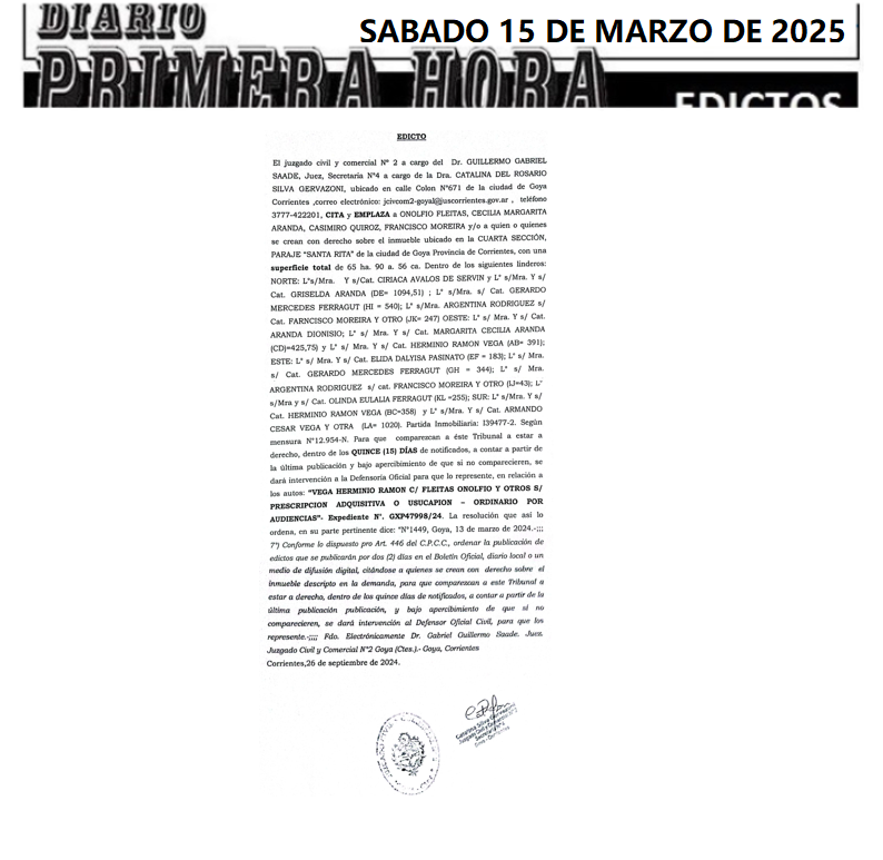 EDICTO DIA 2 BRITE
