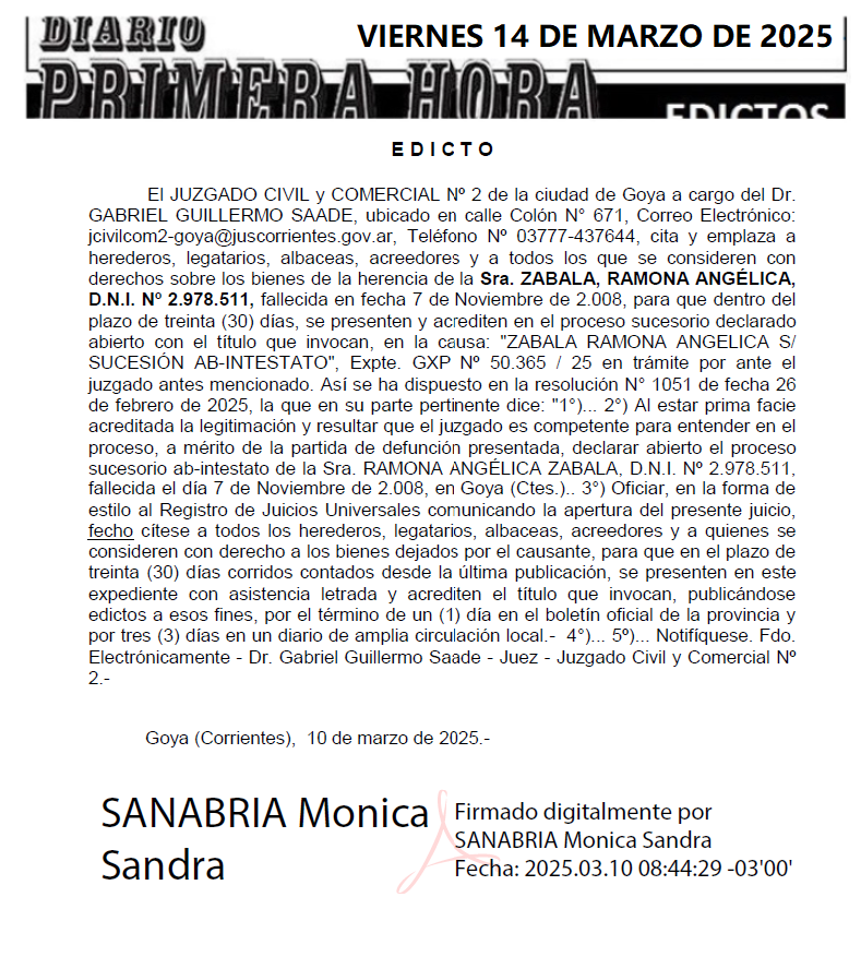 EDICTO DIA 2 MONICA FERRERO