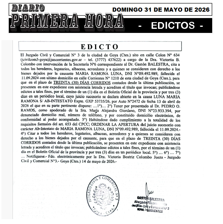 EDICTO DURESSS DIA 3