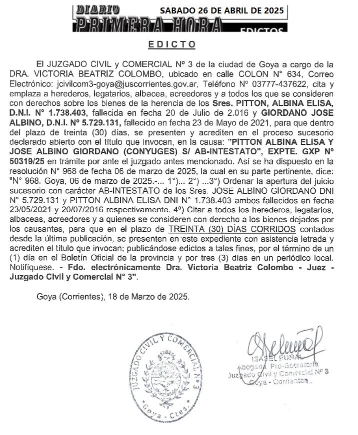 EDICTO DURE DIA 2