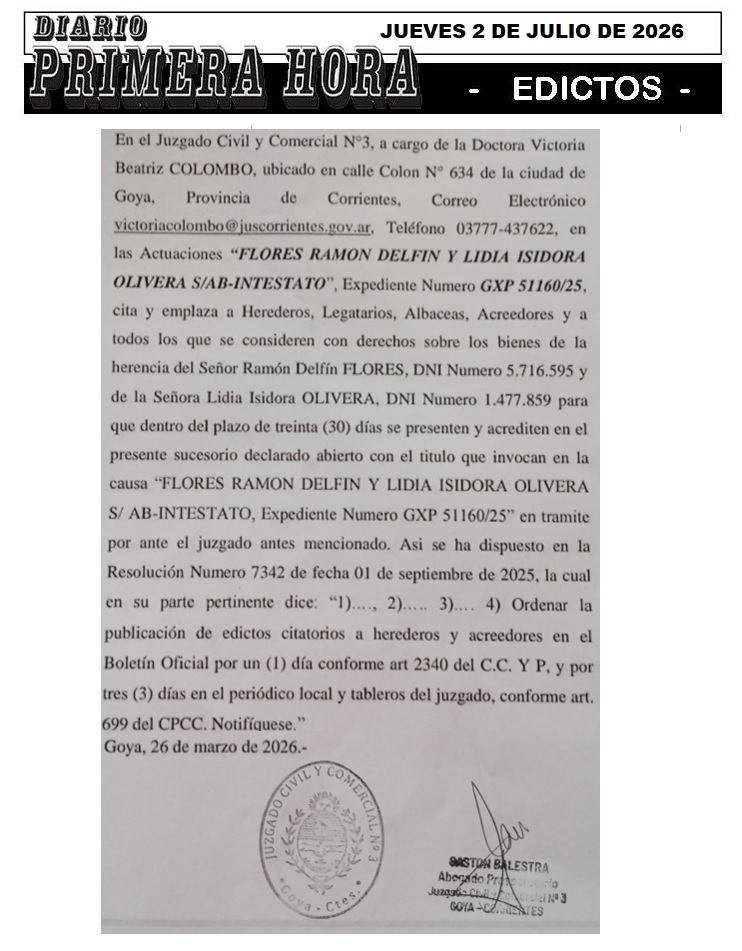 EDICTO FEE DIA 2