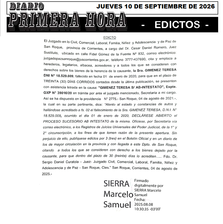 EDICTO GABALDO DIA 3