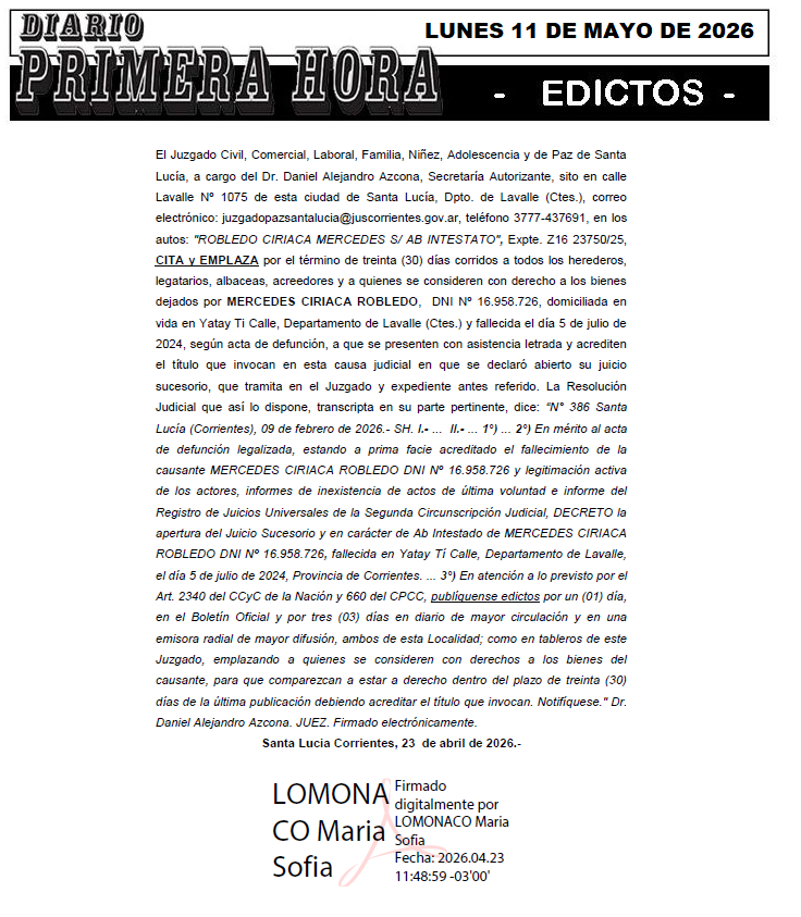 EDICTO MANU BRE DIA 1
