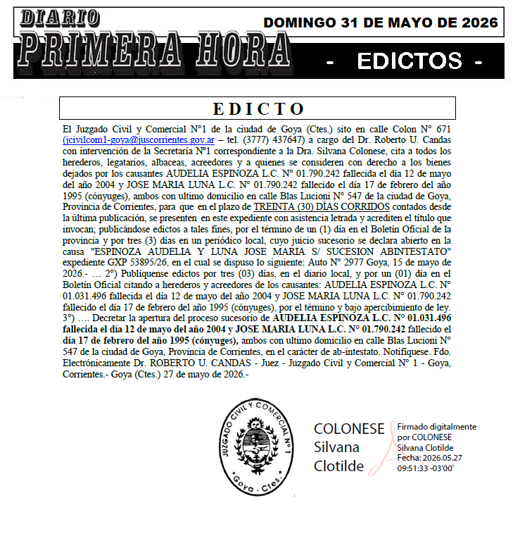 EDICTO RAMO DIA 3