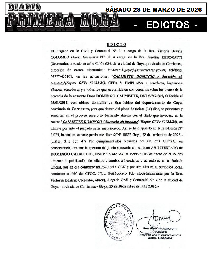 EDICTO ROBERTOS ORTIZ DIA 3