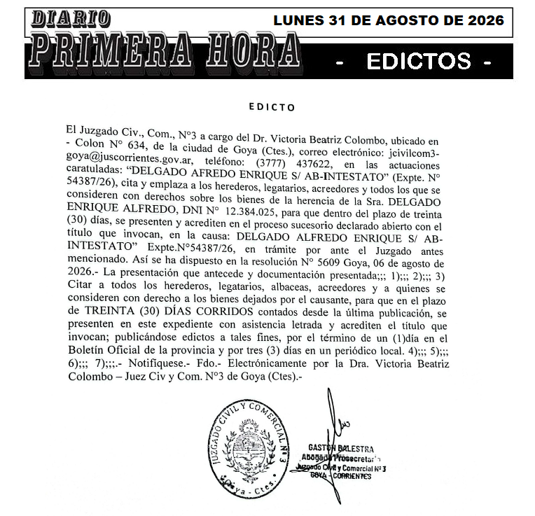 EDICTO SOTO BABIKY DIA 1