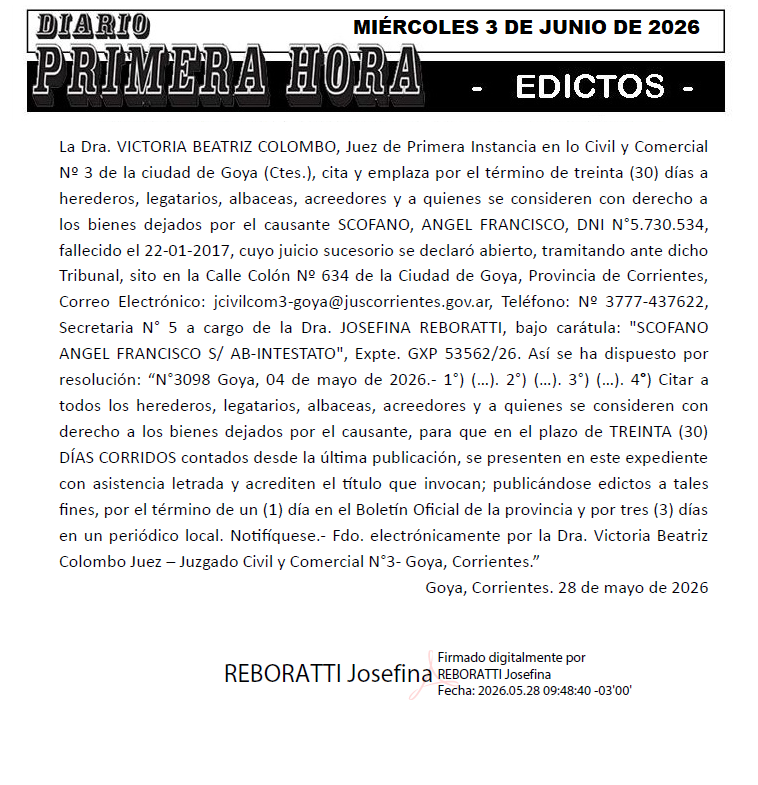 EDICTO VILLAR DIA 2