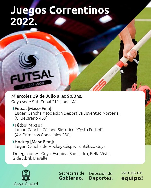 ENCUENTROS DEPORTIVOS DE JUEGOS CORRENTINOS 2022