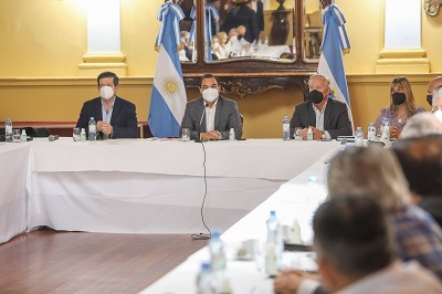 El gobernador Valdés comenzó a planificar los objetivos 2022 con su Gabinete