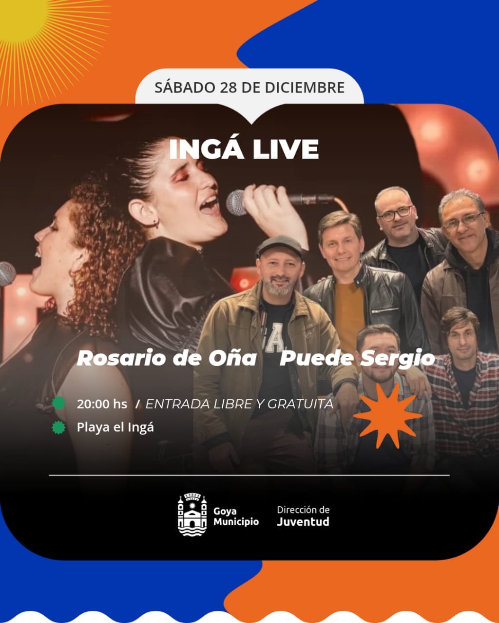 SÁBADO DE BANDAS EN VIVO EN EL INGA