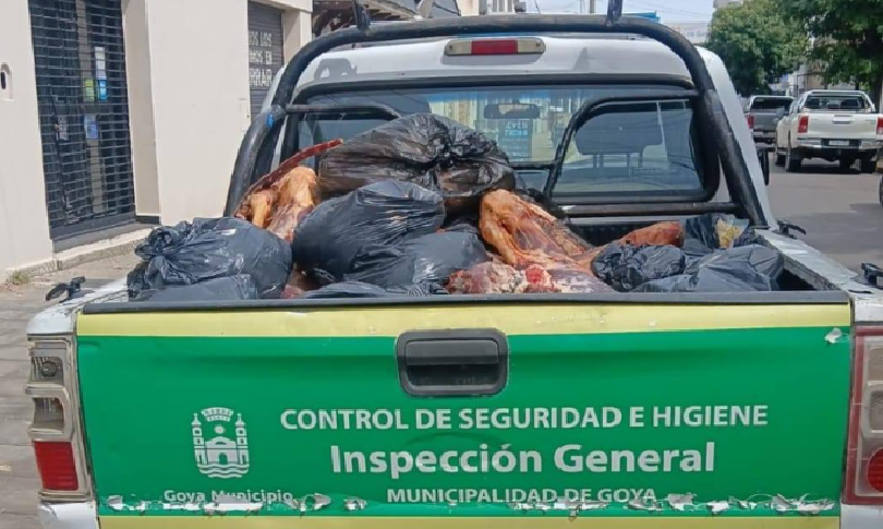 MUNICIPALIDAD DE GOYA INTERVINO ANTE IRREGULARIDADES EN UN COMERCIO DE VENTA DE CARNES