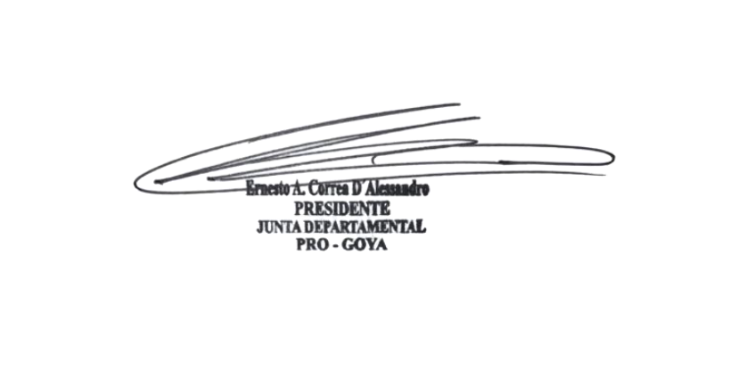 COMUNICADO A LOS CONCEJALES DE LA CIUDAD DE GOYA