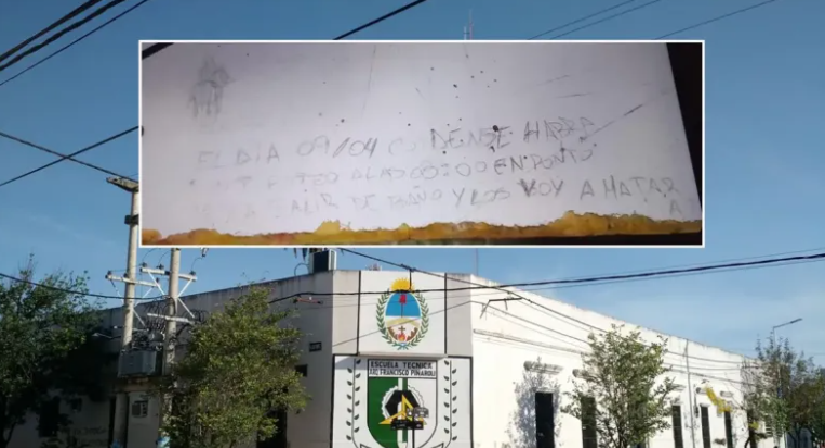 AMENAZA DE TIROTEO EN ESCUELA TÉCNICA: "VOY A SALIR DEL BAÑO Y LOS VOY A MATAR"