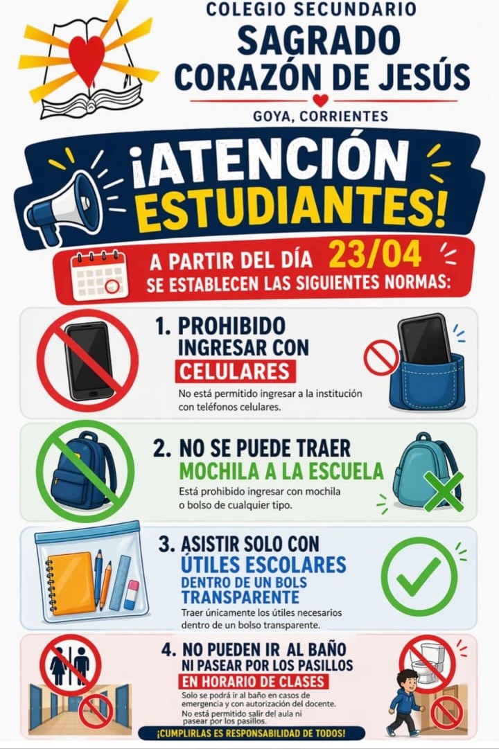 NUEVAS NORMAS DE SEGURIDAD EN EL COLEGIO SAGRADO CORAZÓN DE JESÚS POR AMENAZAS DE VIOLENCIA 