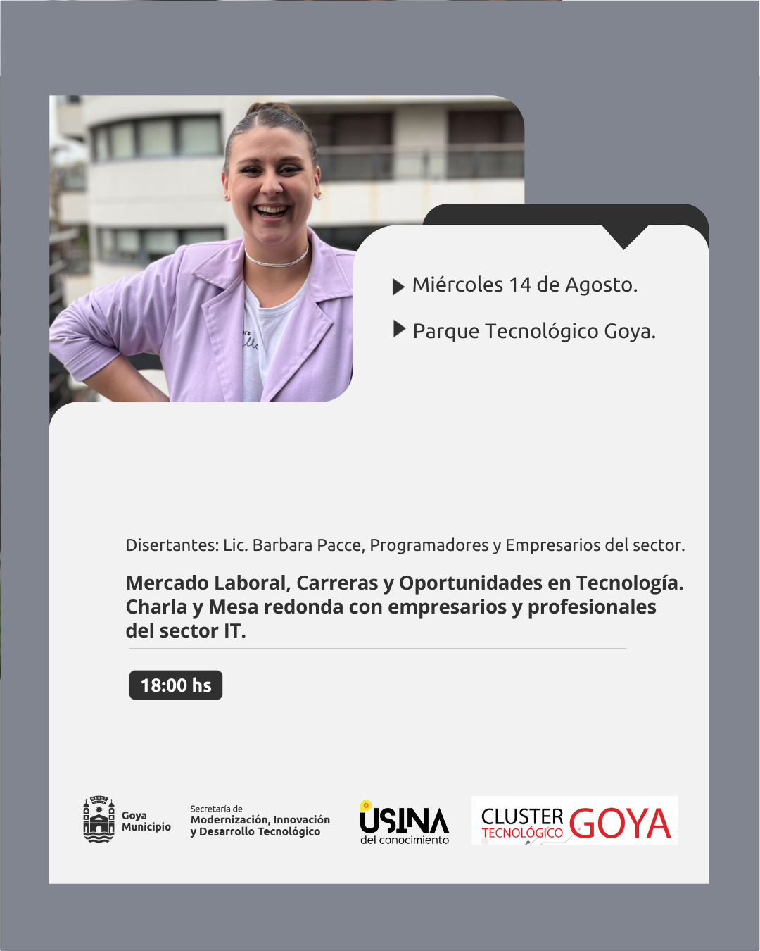 EN EL PARQUE TECNOLÓGICO GOYA  SE REALIZARÁN ENCUENTROS SOBRE MERCADO LABORAL, CARRERAS, OPORTUNIDADES Y FORMACIÓN EN EL SECTOR IT