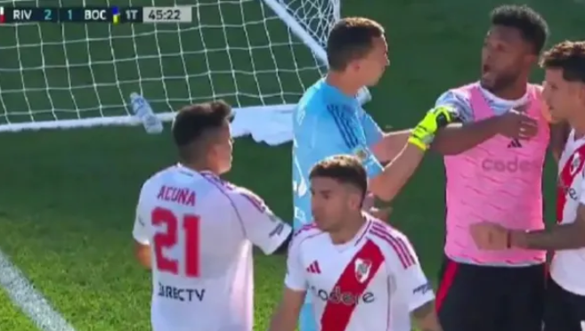 Agustín Marchesín contra Miguel Borja en pleno Superclásico: "Golpeador de nenes, le pegás a tus hijos"
