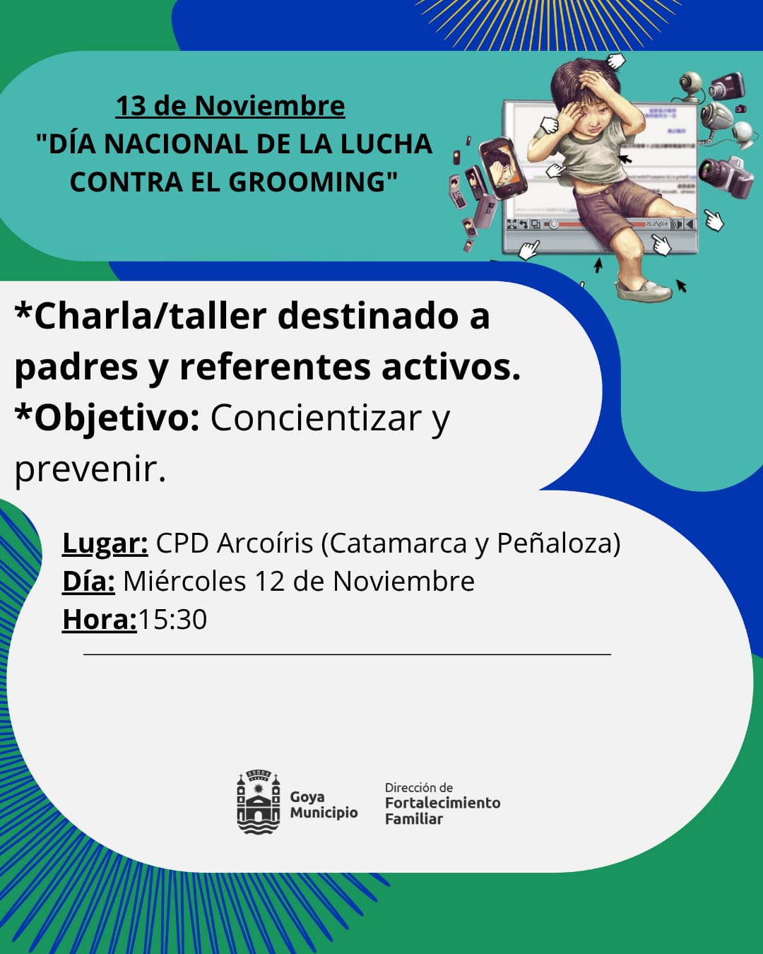  CHARLA EN EL MARCO DEL DIA NACIONAL DE LA LUCHA CONTRA EL GROOMING