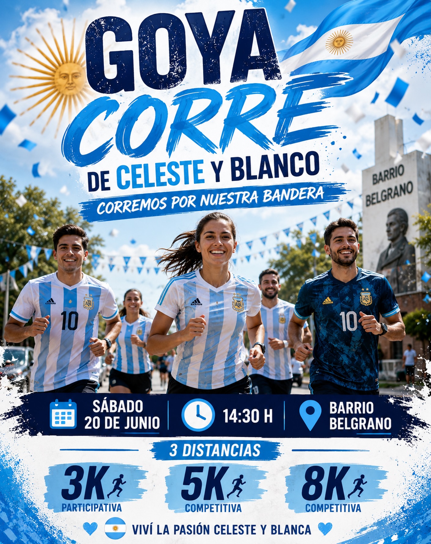 GOYA SE PREPARA PARA VIVIR UNA NUEVA EDICIÓN DE “GOYA CORRE DE CELESTE Y BLANCO”