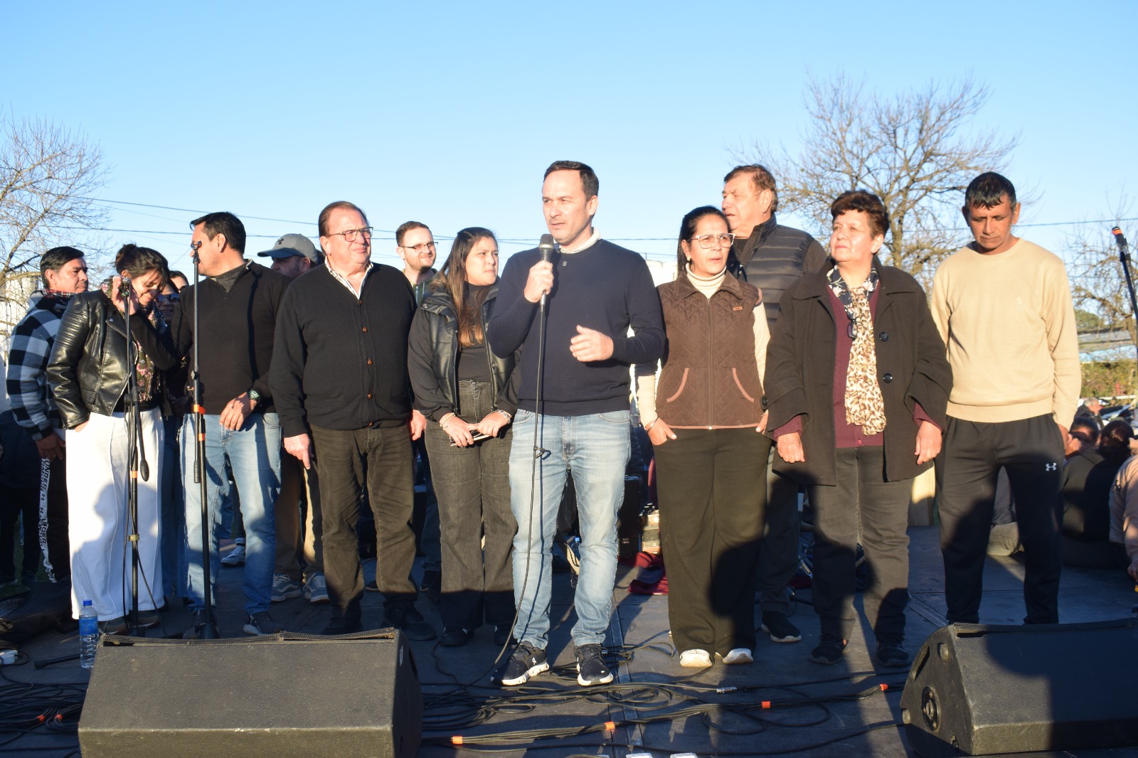 Goya Taco y Suela en el Barrio San Ramon 6 Mariano y equipo municipal