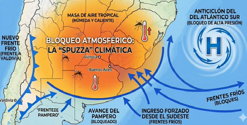 CALOR BOCHORNOSO: QUÉ ES EL BLOQUEO ATMOSFÉRICO QUE AFECTA A GRAN PARTE DEL PAÍS