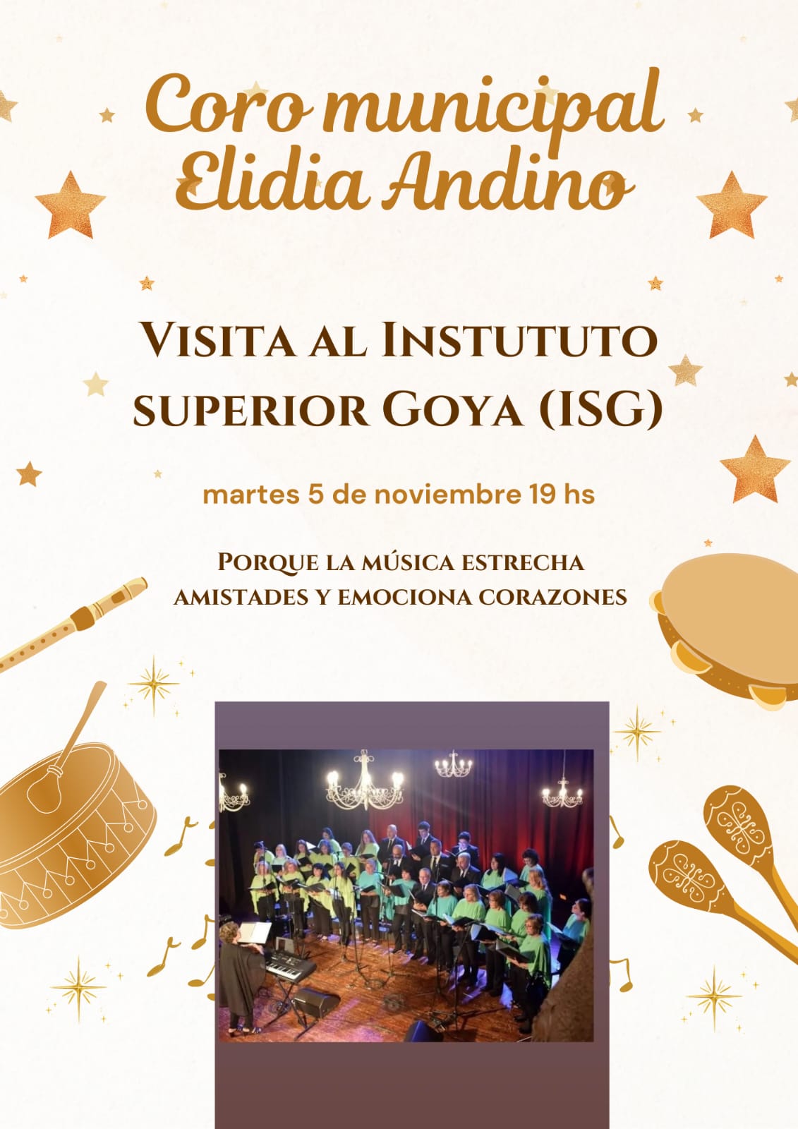 RECITAL DEL CORO POLIFONICO EN EL ISG