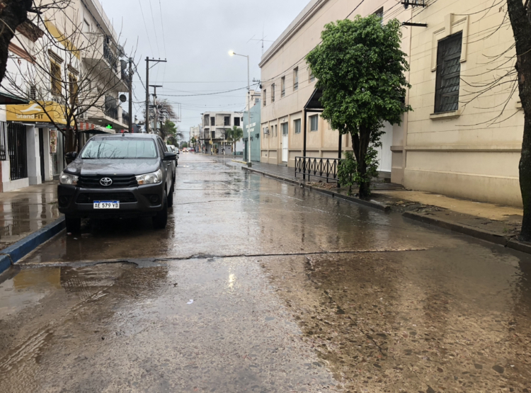 DOMINGO LLUVIOSO: GOYA FUE AFECTADA POR FUERTES PRECIPITACIONES