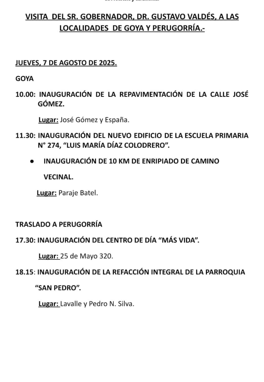 INAUGURACIÓN DE LA REPAVIMENTACIÓN DE CALLE JOSE GOMEZ