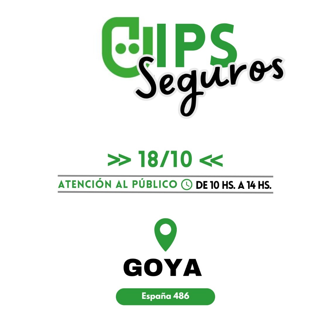 ESTE VIERNES ATIENDE IPS SEGUROS EN GOYA