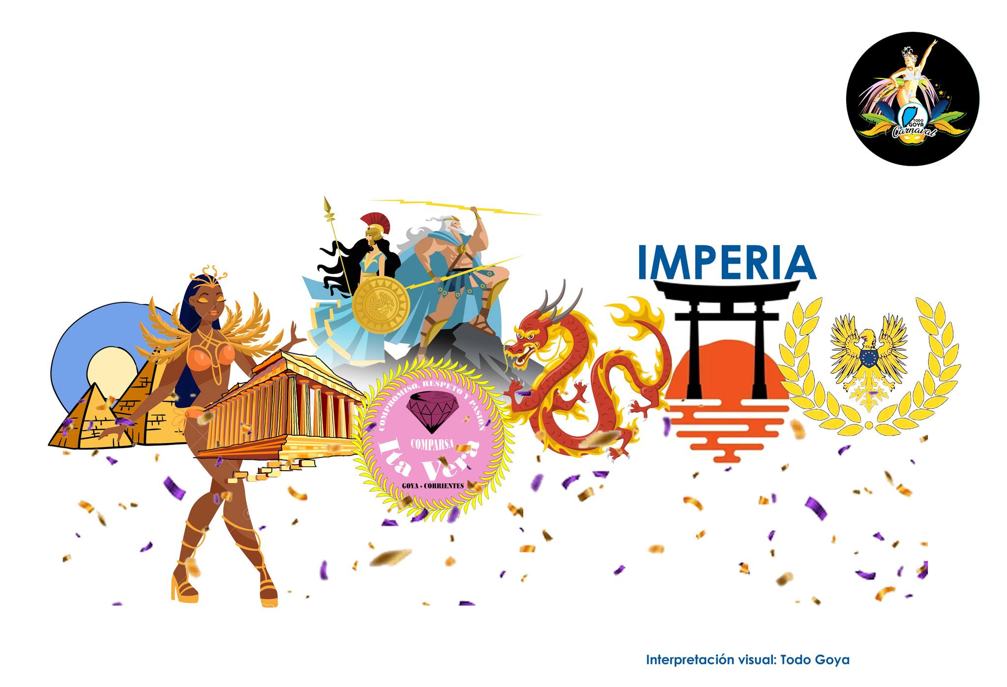 CARNAVALES GOYANOS 2026: UNA PIEDRA BRILLANTE ILUMINA A LAS GRANDES CIVILIZACIONES