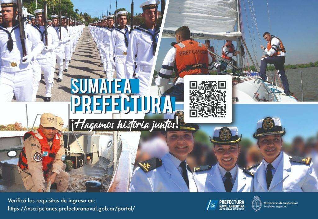 PREFECTURA NAVAL ARGENTINA: CAMPAÑA INTENSIVA DE PROMOCIÓN PARA INGRESAR A LA INSTITUCIÓN