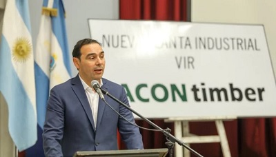 Inicio la obra del mega aserradero en Virasoro y Valdés respaldó a la industria