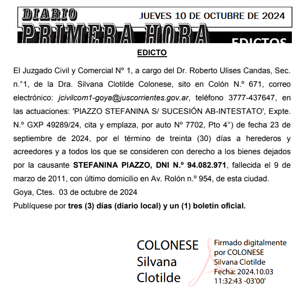 JUEVES 10 DE OCTUBRE DE 2024 Dia 2 felipe rajoy