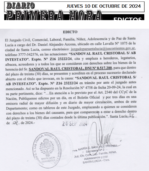 JUEVES 10 DE OCTUBRE DE 2024 Dia 2 lily alderete