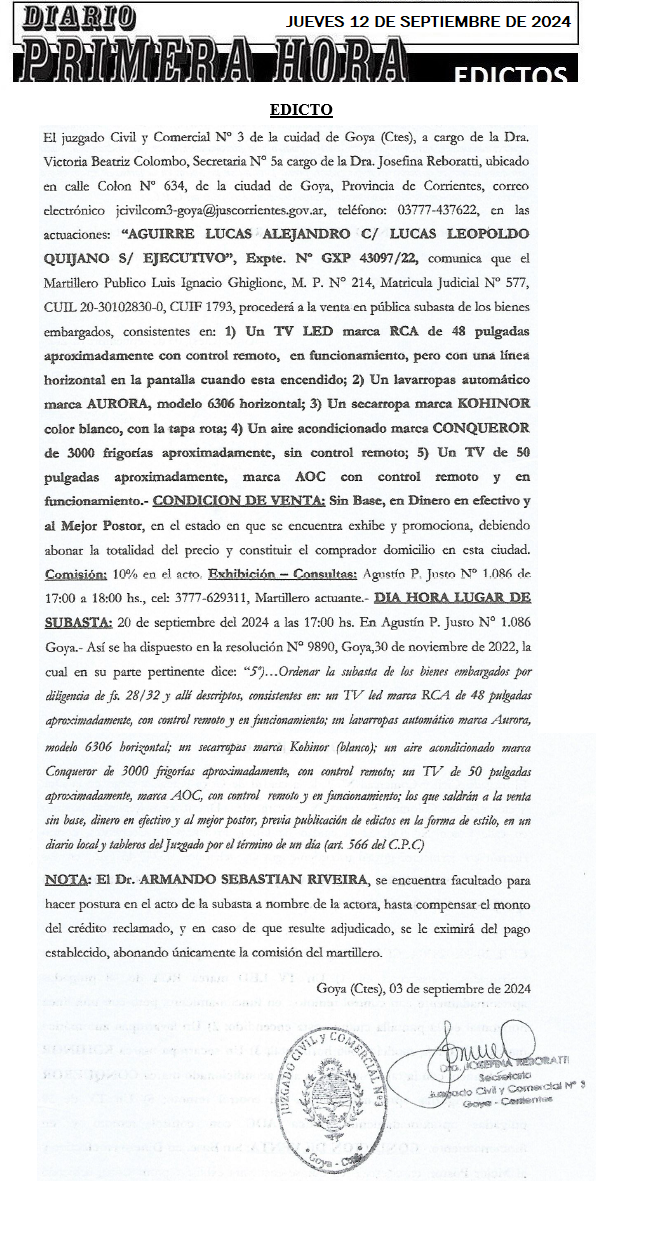 JUEVES 12 DE SEPTIEMBRE 2 GHIGLIONE