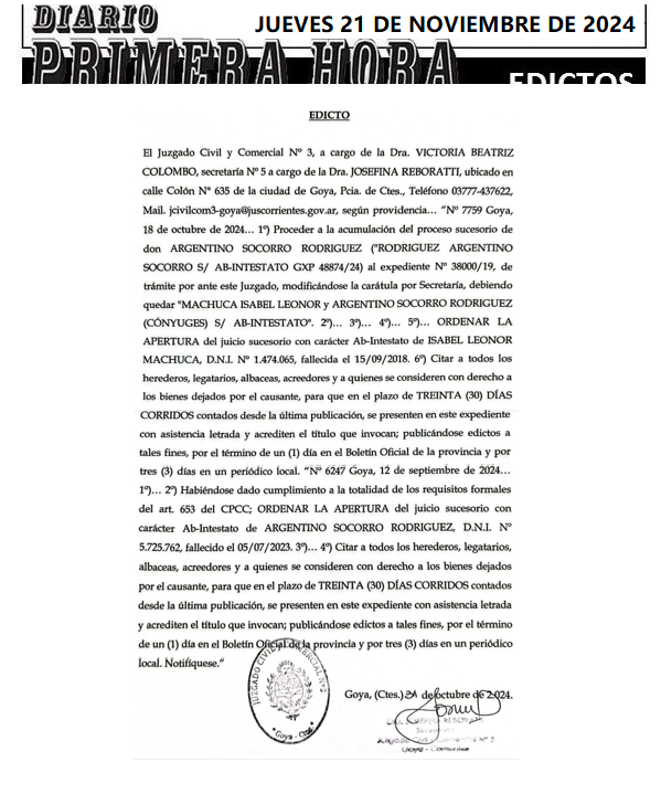 JUEVES 21 DE NOVIEMBRE DE 2024 DIA 3 BONAVIRTA