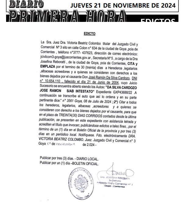 JUEVES 21 DE NOVIEMBRE DE 2024 DIA 3 VERGE