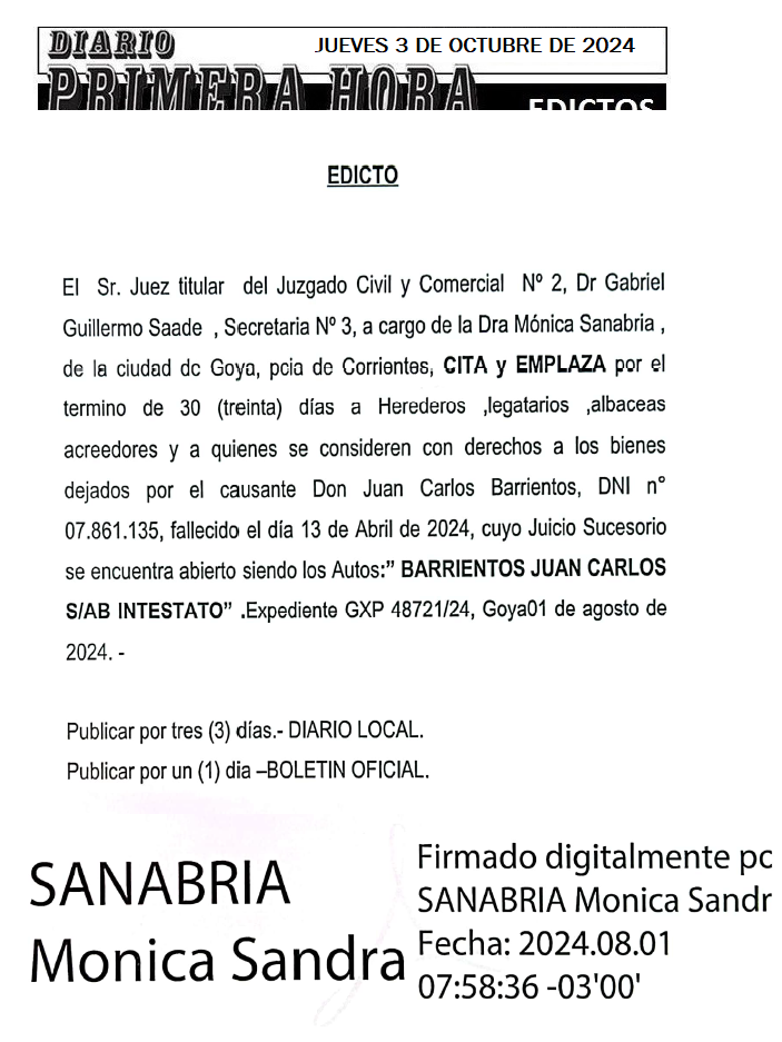 JUEVES 3 DE OCTUBRE DE 2024 Dia 2 VERGES