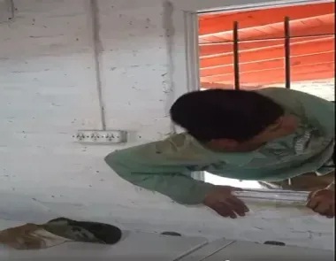 "Entré a robar, perdón no me di cuenta": contó la joven que grabó al delincuente colgado en la ventana.