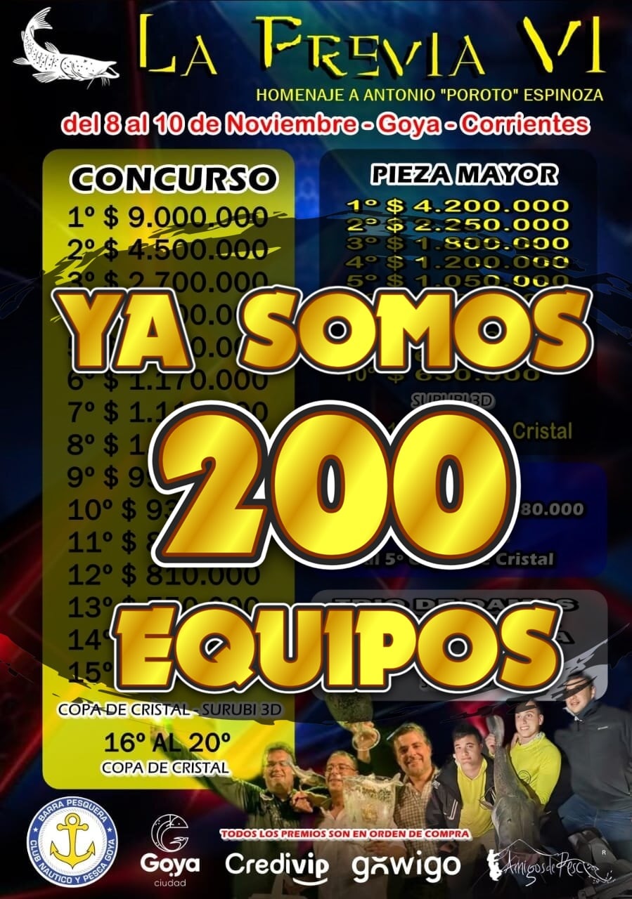 VIª EDICIÓN DE “LA PREVIA” DEL NÁUTICO SORPRENDE CON 200 INSCRIPTOS, Y VA POR MÁS   