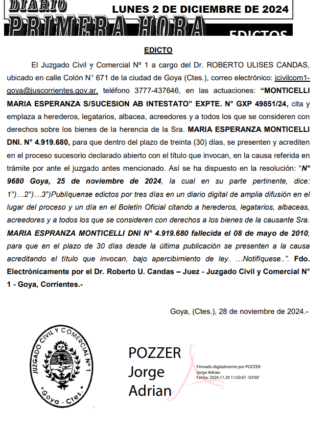 LUNES 2 DE DICIEMBRE DE 2024 DIA 1 villa