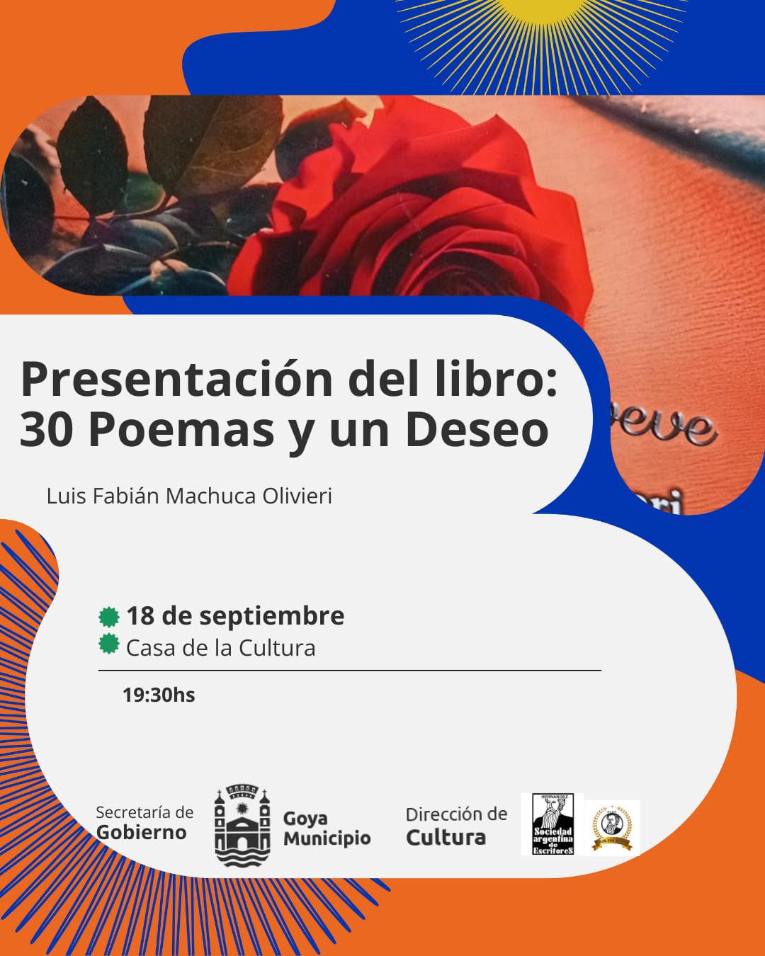 PRESENTACIÓN DE LIBRO: 30 POEMAS Y UN DESEO