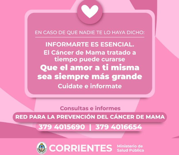 Salud Pública realiza acciones en el mes del Cáncer de Mama