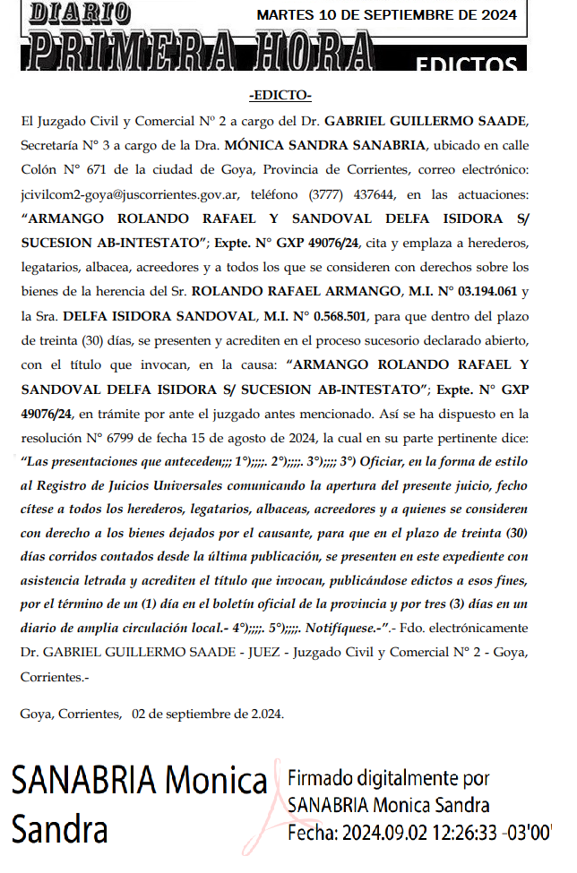 EDICTOS 10 DE SEPTIEMBRE DE 2024