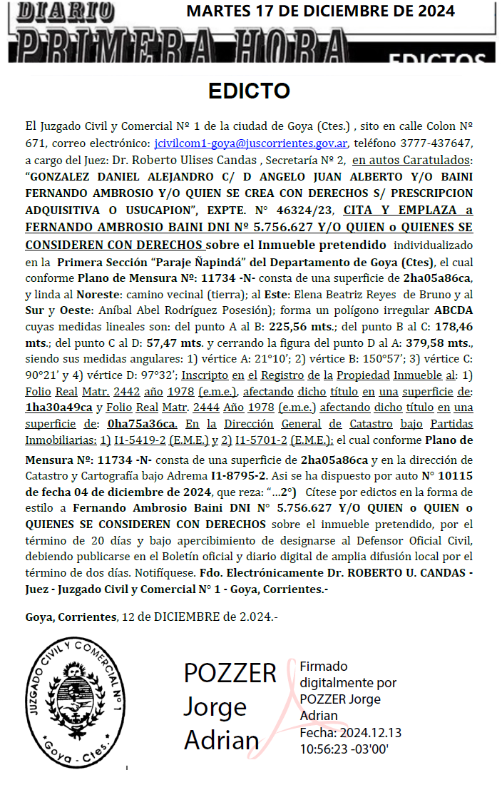 MARTES 17 DE DICIEMBRE DE 2024 DIA 1 NERY