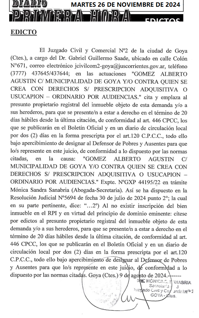MARTES 26 DE NOVIEMBRE DE 2024 Dia 1 camila